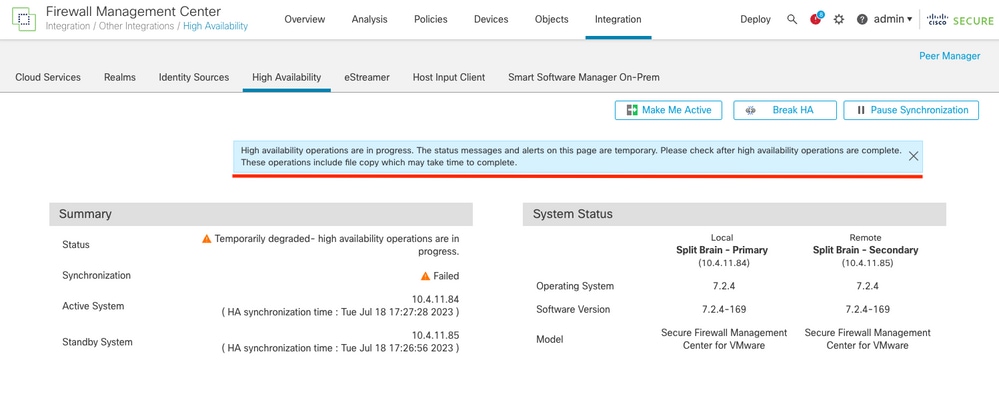 Upgrade dialog GUI