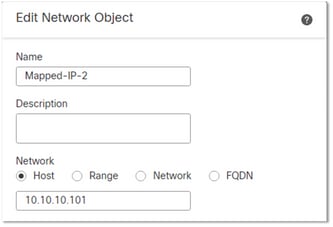 Edit Network Object