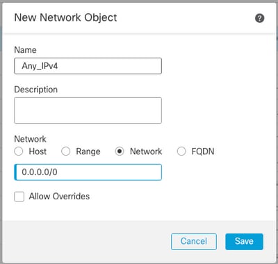 IPv4 Outside Network