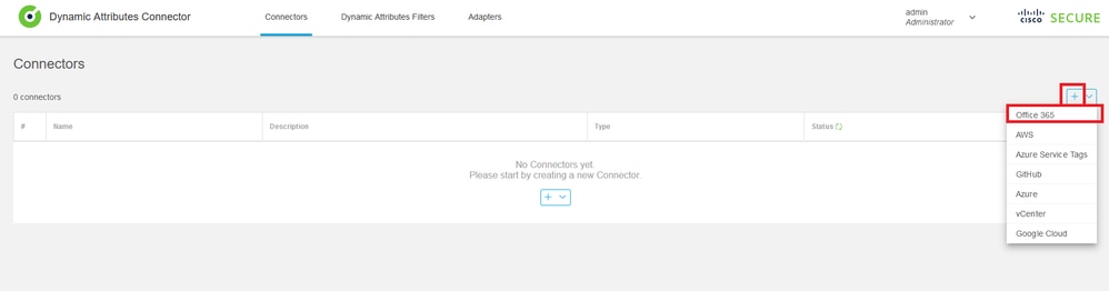 CSDAC Office 365 connector