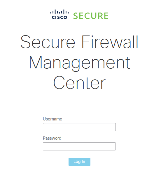 Secure Firewall Management Center UI access