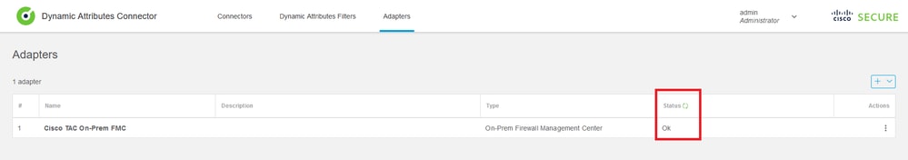 Adapterstatus UI