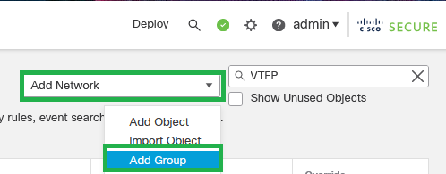Add Network Add Group
