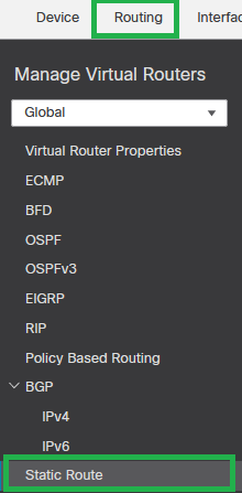 Routing - Static Route