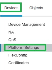 Devices - Platform Settings