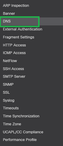 DNS Platform Settings