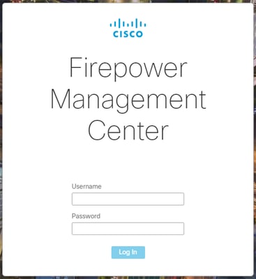 Iniciar sesión en Firepower Management Center Método 1