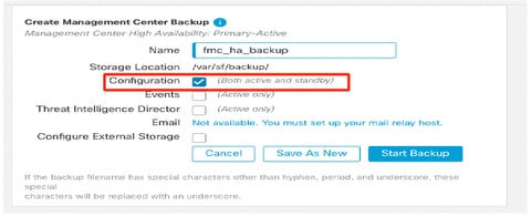 Create Backup