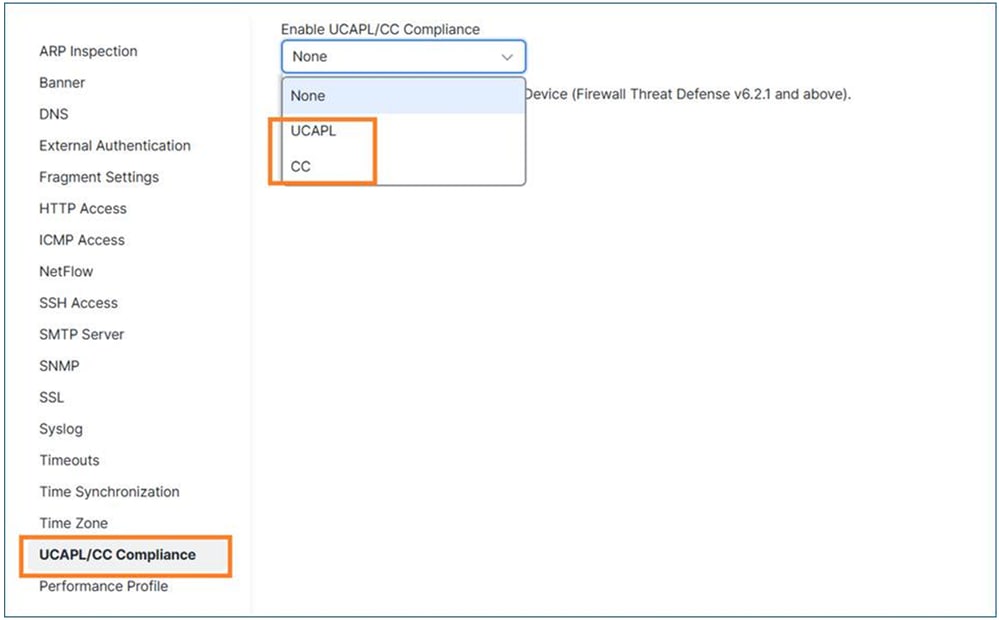 Enable CC and UCAPL Compliance