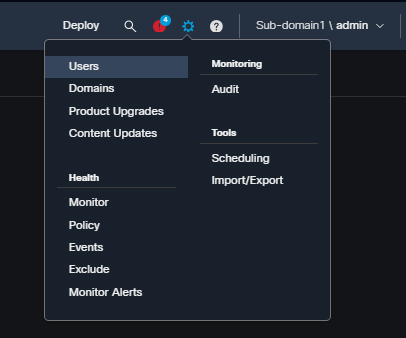 Navigate to Specific Sub-Domain Step 2