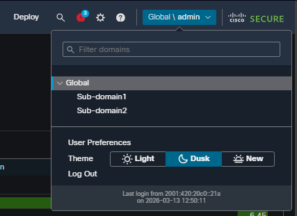 Create User in Global Domain