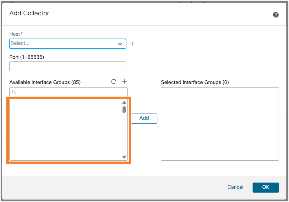 Available Interface Groups