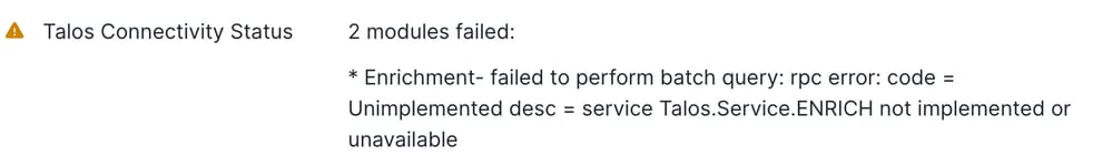 Enrichment Failed to Perform Batch Query Error