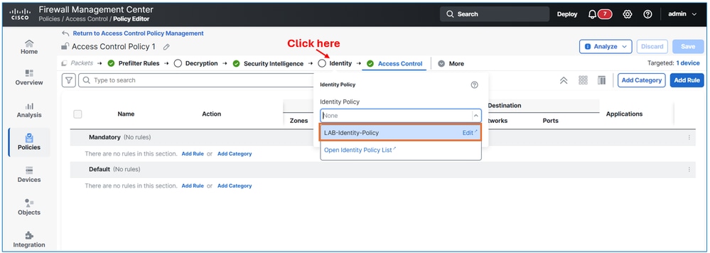 Add Identity Policy