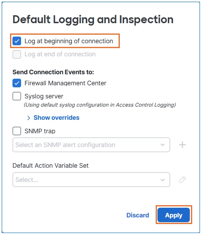 Apply Enable Logging