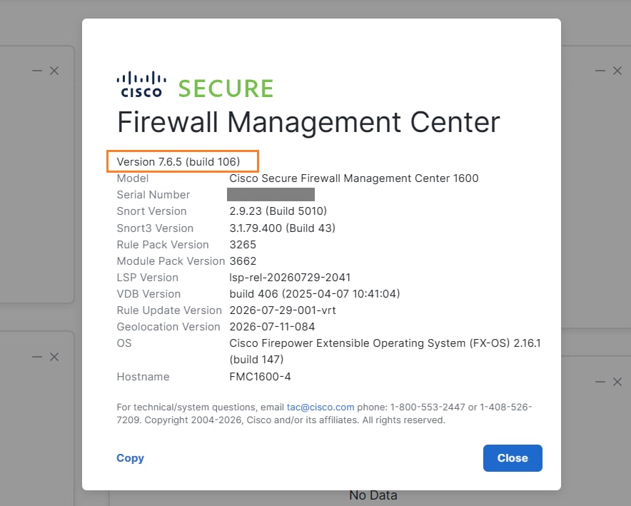 FMC UI version