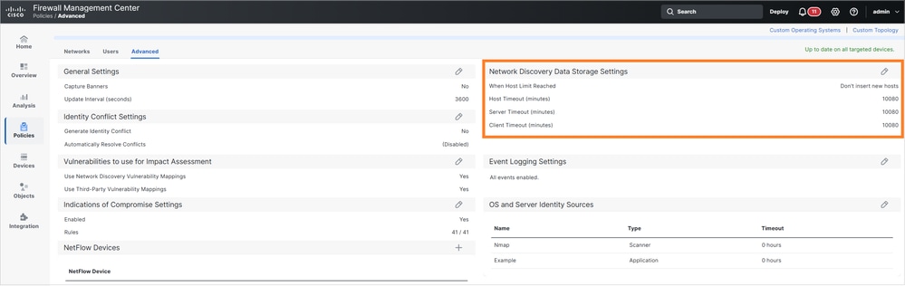 Configuration parameters