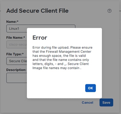 FMC Error