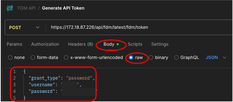 Postman - Token Request Body