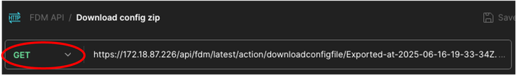 Postman - Download Config.zip File Request
