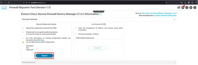FMT - Upload Config.zip File