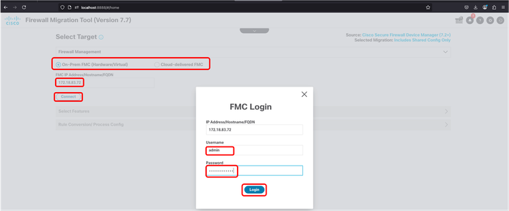 FMT - FMC Target log in