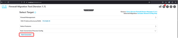 FMT - Starting Config Conversion