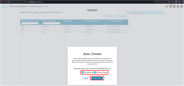 FMT - Auto Creating Security Zones and Interface Groups