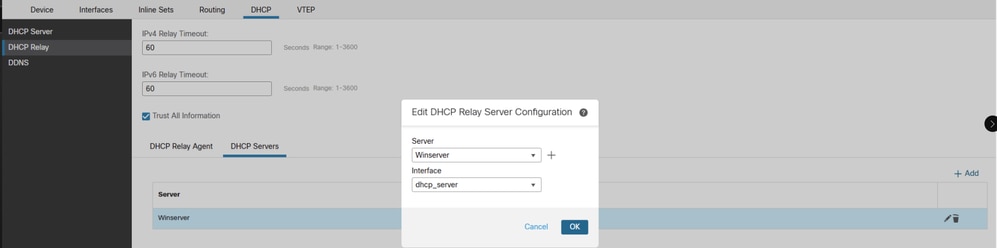 DHCP Server Config