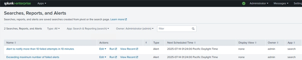 Check and View Alerts