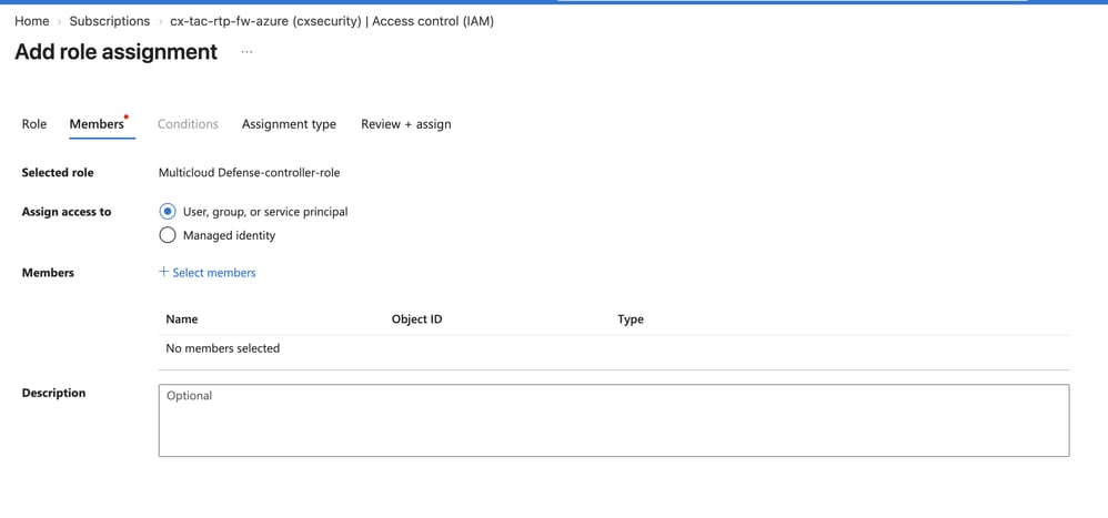 Click Next and Leave Assign Access to User, Group, or Service Principal