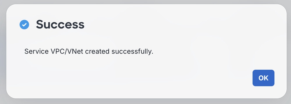 A Success Message Appears