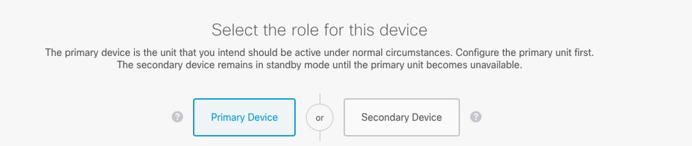 High Availability Primary