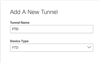 Add a New Tunnel