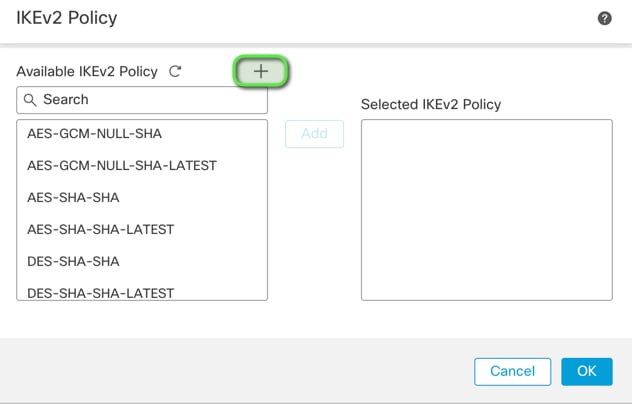 Create a New IKEv2 Policy