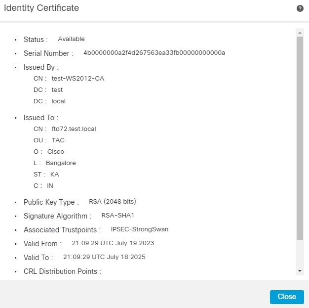 ID Certificate Output
