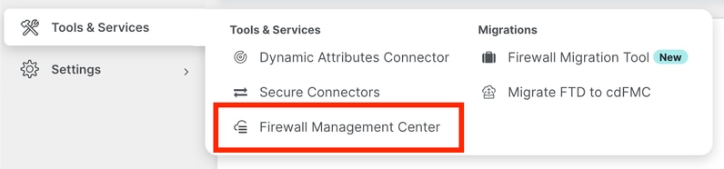 Accessing the cdFMC