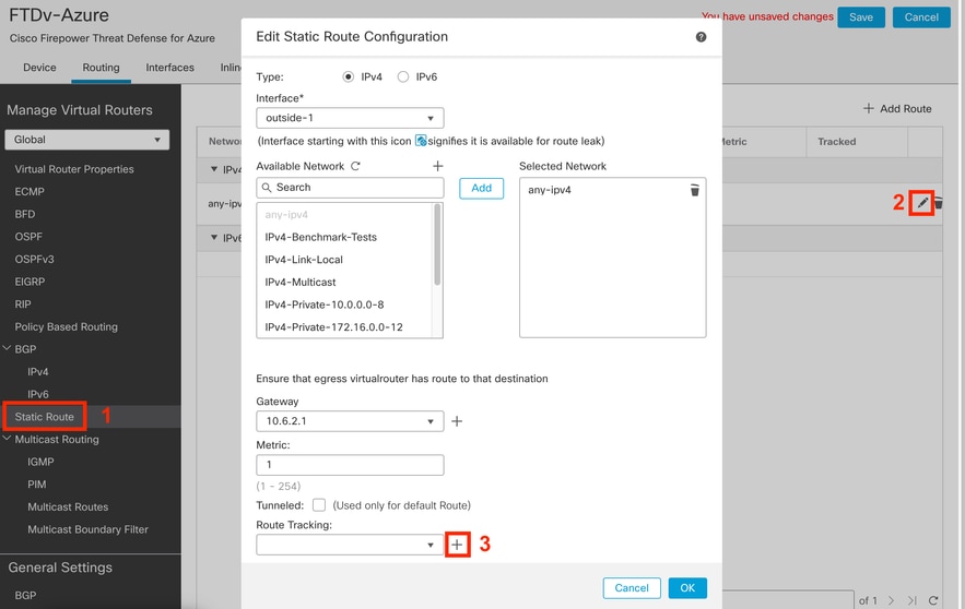 Edit Primary Route to Add the SLA Tracking