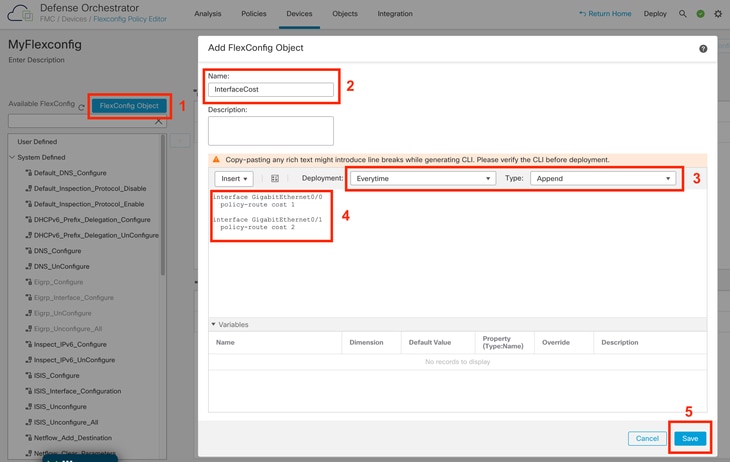 Adding a Flexconfig Object