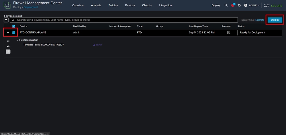 Image 20. FTD Deployment Validation