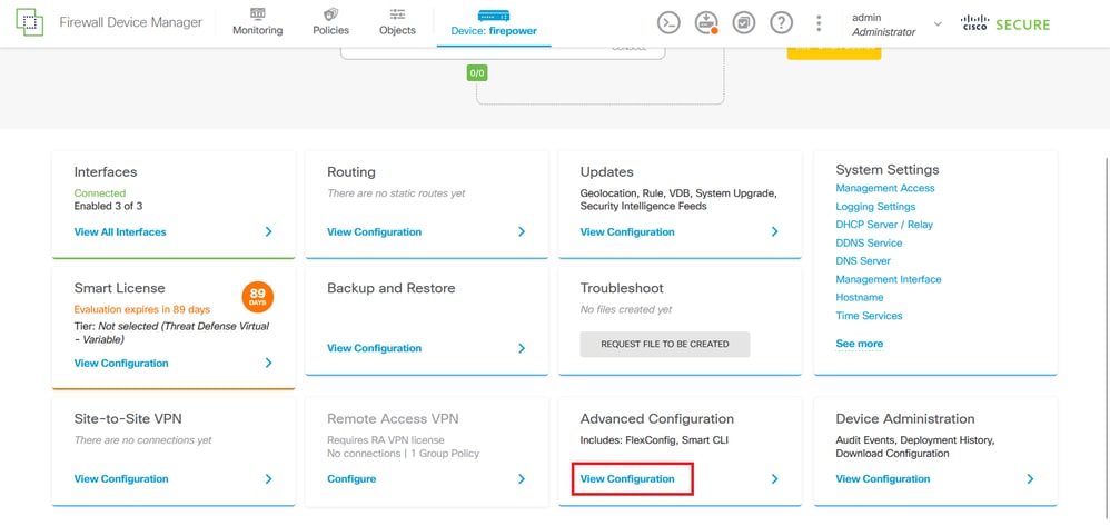 Image 29. FDM Advanced Configuration