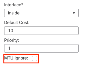 MTU Ignore Check Config