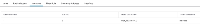 Internal FTD Filtering Configuration