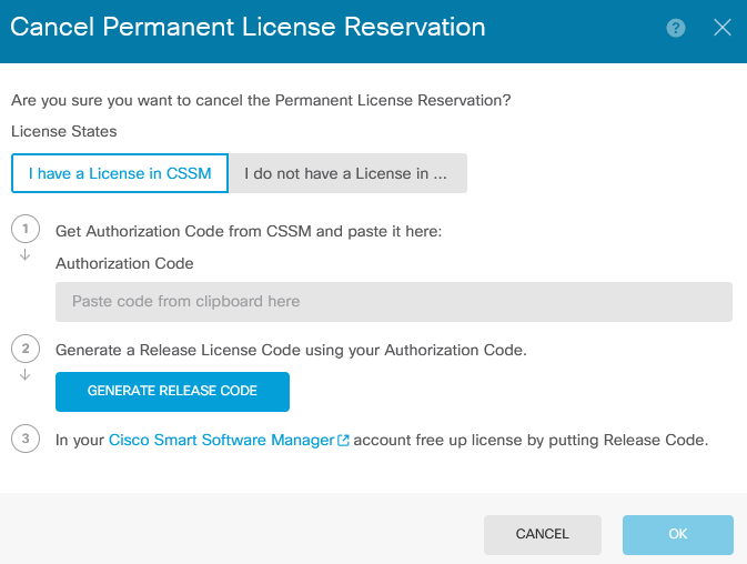 Select I Have a License in CSSM