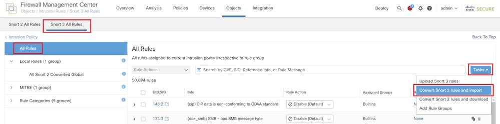 Import Custom Rule to Snort 3