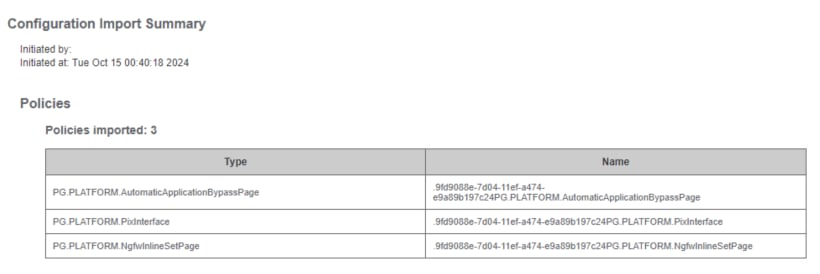Import Report