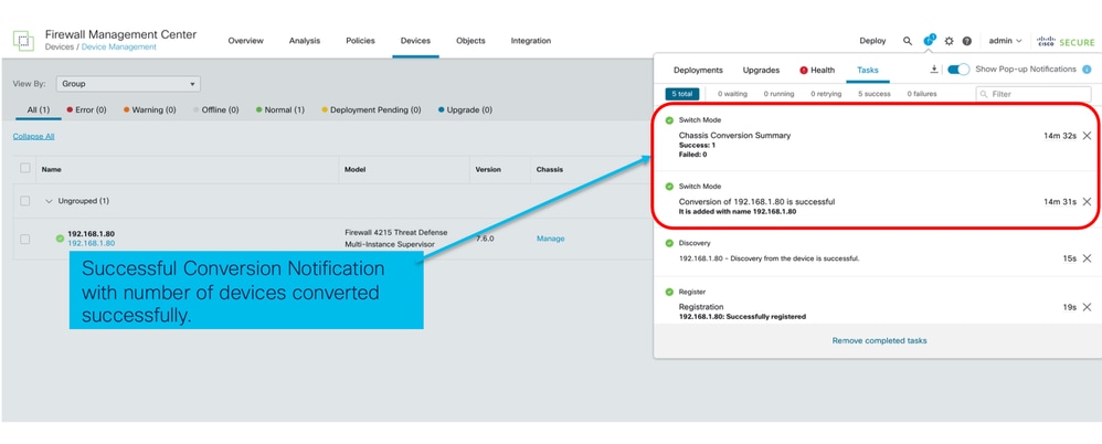 Readiness Check and Initiate Conversion