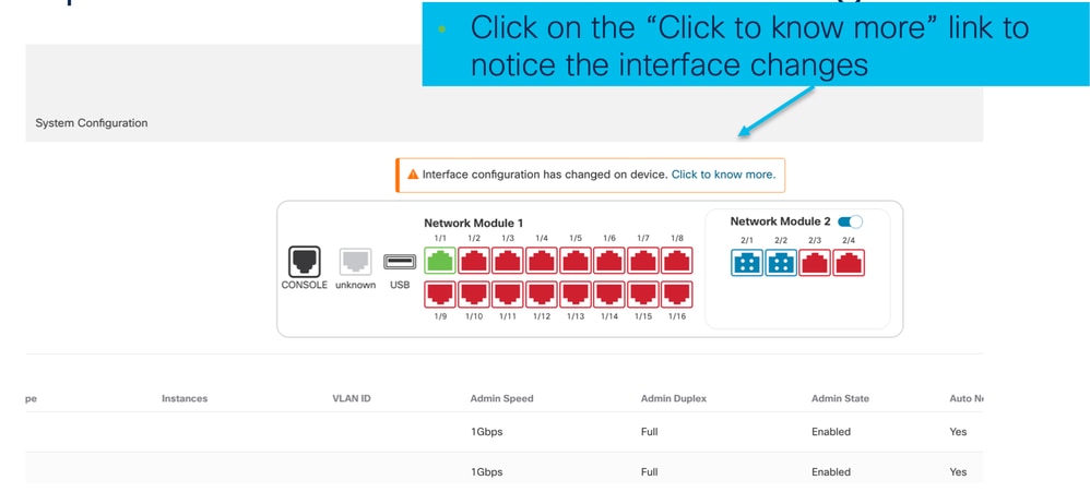 Interface Update Notification
