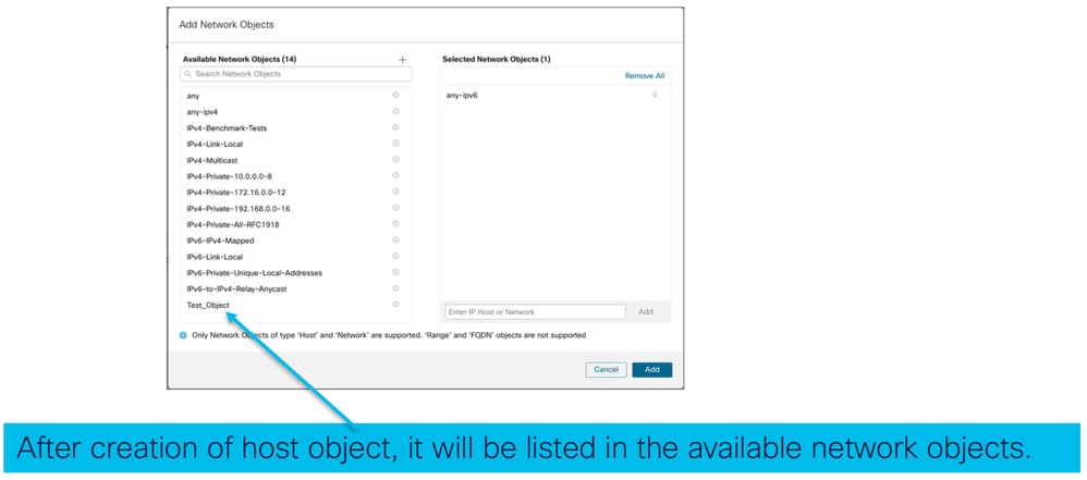 Create Network Objects