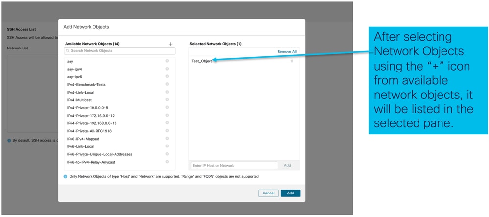 Create Network Objects